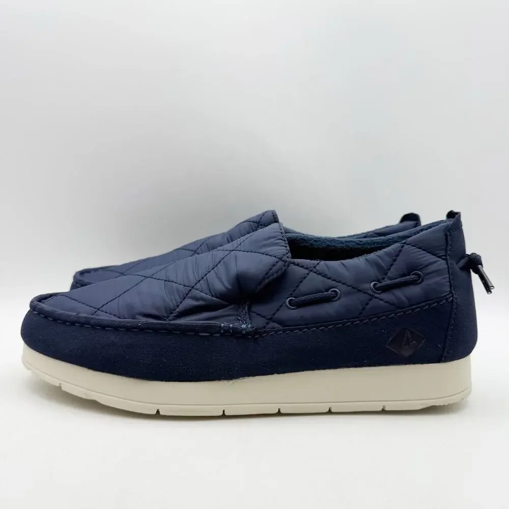 Sperry Mens Top-Sider Moc Loafers US 9 M EU 42 Navy Blue Quilted NWOB